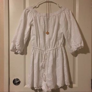 Zara Women White Romper